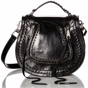 Black Black Rebecca Minkoff Small Vanity Saddle in Black 100% Authentic leather